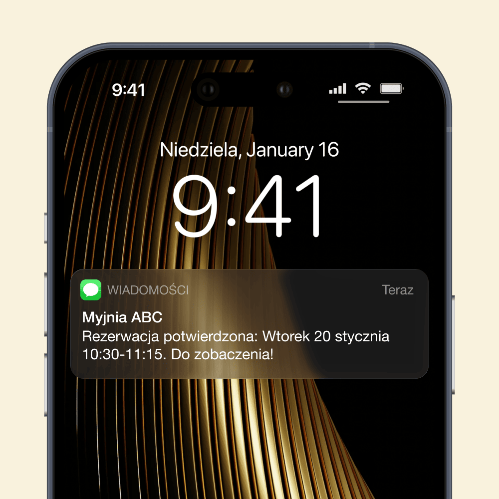 Automatic SMS confirmations